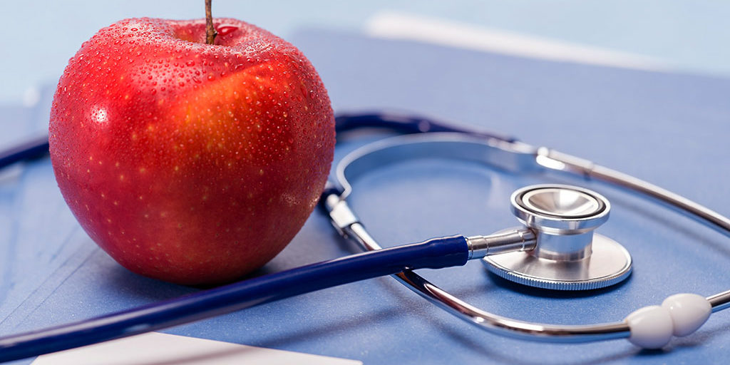 Stethoscope and Apple Stethoscope and Apple